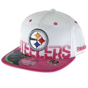 Pittsburgh Steelers Reebok Pink Breast Cancer Awareness Cap Hat   L/XL 