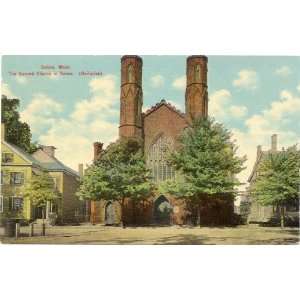   Vintage Postcard The Second Church (Unitarian) in Salem Massachusetts