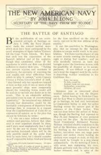 1903 Spanish American War Battle of Santiago Cuba  