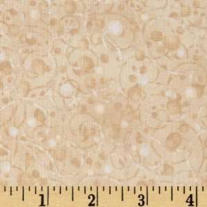  44 Wide Tidings Polka Dots & Swirls Cream Fabric By The 