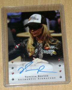 2010 Razor Poker Vanessa Rousso autograph parallel /25  