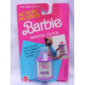   Accents Barbie Mantle Clock Arco/Mattel #7936 1989 Toys & Games