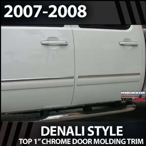  2007 2008 Chevy Silverado HD Crew Cab 1 Chrome Door Trim 