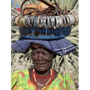  Himba Street Vendor at Opuwo Who Sells Himba Jewellery 