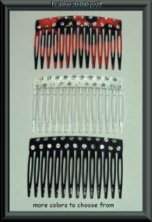 CLEAR HAIR COMBS CRYSTALS ~ LOTs of STYLES & COLORS  