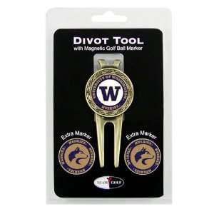 Washington Huskies Team Logo Divot Tool and Marker Pack   Golf