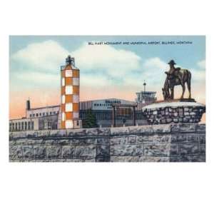  Billings, Montana, View of the Bill Hart Monument and the 