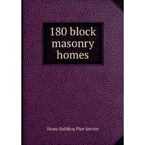  180 block masonry homes Home Building Plan Service Books