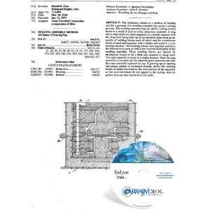  NEW Patent CD for MOLDING ASSEMBLY METHOD 