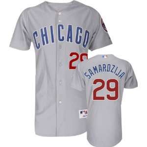  Jeff Samardzija Grey Majestic MLB Road Authentic Chicago Cubs 