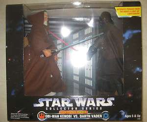 Star Wars 12 inch Obi Wan Kenobi Vs. Darth Vader Collectors Edition 