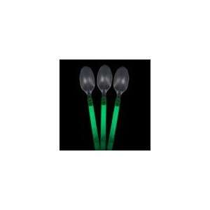  Green Glow Spoons (20 Pack)