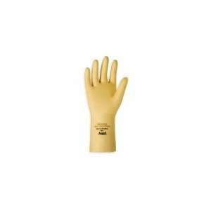  ANSELL 394 Glove,Latex,Sz 7,20 Mil,Yellow,Pr