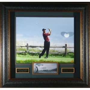  Tiger Woods   Signed & Framed   Collage Display Sports 