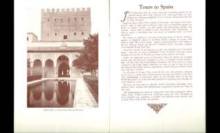 1927 THOMAS COOK & SON TRAVEL GUIDE   TOUR SPAIN TOURS  