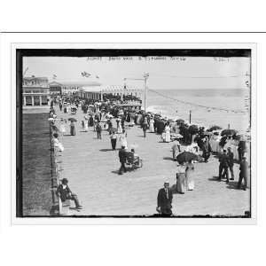   and esplanade review, on beach, Asbury Park, New York