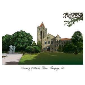  University of Illinois at Urbana Champaign Giclee Poster 