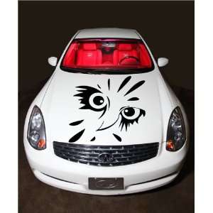   Decals Mural Tribal Tattoo Car Flaming Owl Eyes M591