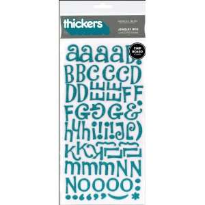  Thickers Chipboard Glitter Alphabet Stickers 5.625