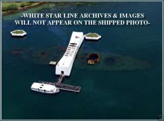 Photo Aerial Pearl Harbor The USS Arizona Memorial  