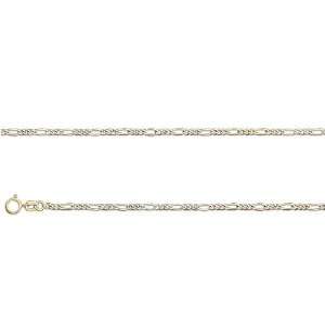  ITALY 14K GOLD CHAINS REGULAR   FIGARO 050   Width 2.0mm 