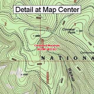  USGS Topographic Quadrangle Map   Cleveland Mountain 