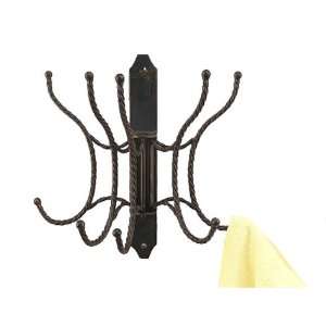  Victorian Style Folding Metal Coat Rack With Swivel Arms 
