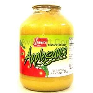 Liebers Unsweetened Applesauce 50 oz  Grocery & Gourmet 