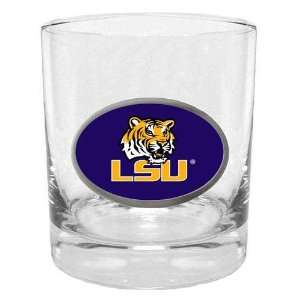  LSU Tigers NCAA Team Logo Double Rocks Glass