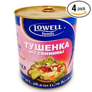 Lowell Foods Tuszonka Pork and Gelatin, 28.2100 Ounce (Pack of 4 