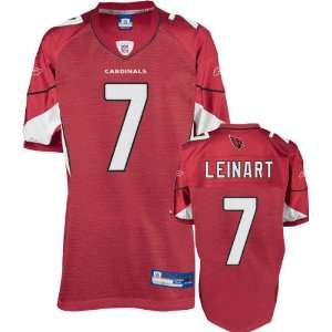  Matt Leinart Red Reebok NFL Authentic Arizona Cardinals 