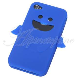 New Cute Smile Angel Soft Silicone Skin Case Cover for Apple iPhone 4 