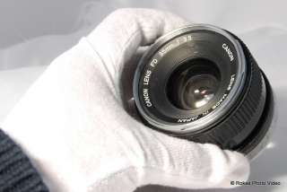 Canon 35mm f3.5 FD Chrome Ring Lens Used  