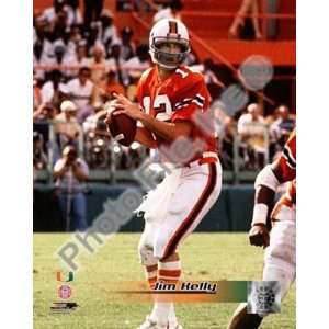  Jim Kelly   University of Miami Action by Unknown 8.00X10 