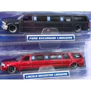 Detailed Diecast Limousine Scattered Chrome, Low Profile Rubber Tread 