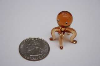 OCTOPUS TINY GLASS ANIMAL CUTE SHIPS FAST  