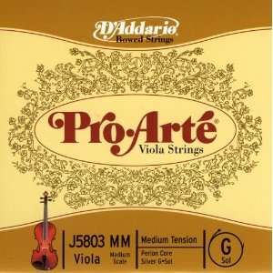  10 ProArte Viola G String Medium Scale Medium Tension 