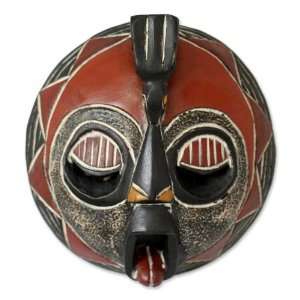  Malian wood mask, Hoot at Hunger