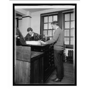    Historic Print (L) Tabulating machines, Census