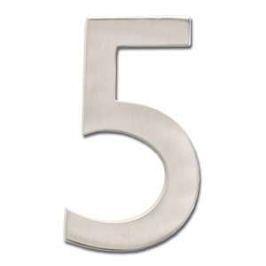  Architectural House Numbers with Satin Nickel Finish   5 