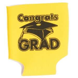   Express Yellow Congrats Grad Graduation Can Koozies 