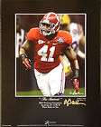   2011 National Championship print Courtney Upshaw signed by Greg Gamble