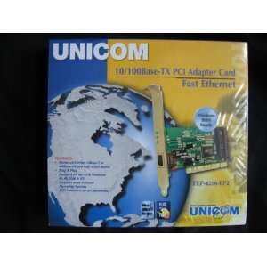  Unicom 10/100 Base tx PCI Adapter Card Fast Ethernet 