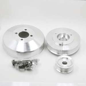 99 00 Ford Mustang Billet Aluminum Polished Underdrive Pulley Kit 4.6L 
