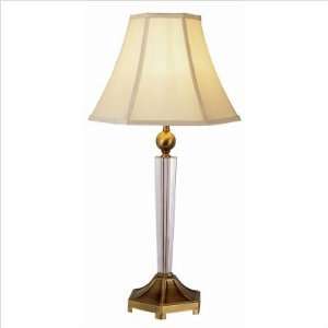 Trans Globe Lighting CTL 177 Crystal Antique Gold Table Lamp Antique 
