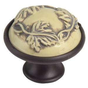  Atlas Homewares 248 I/O 1 1/2 Inch Bordeaux Knob, Ivory 