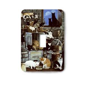    Alley Cats Decorative Steel Switchplate Cover