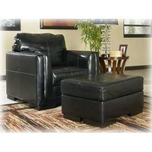 Huntley   Contemporary Black Leather Chair Wisconsin Living Room 