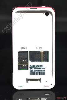 Raisoo T4 Apple Peel for iTouch 4 Dual SIM Slim Battery 1200 mAh white 