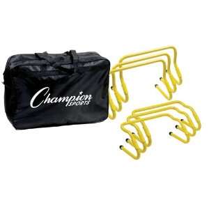 Champion Sports Adjustable 7 Piece Hurdle Kit  Sports 